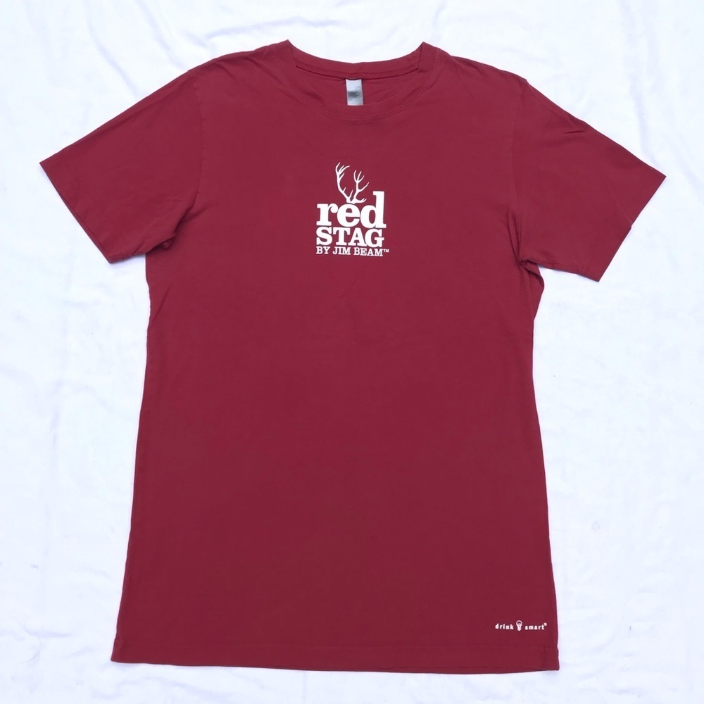 Jim Beam Red Stag Men’s Red T-shirt Large
